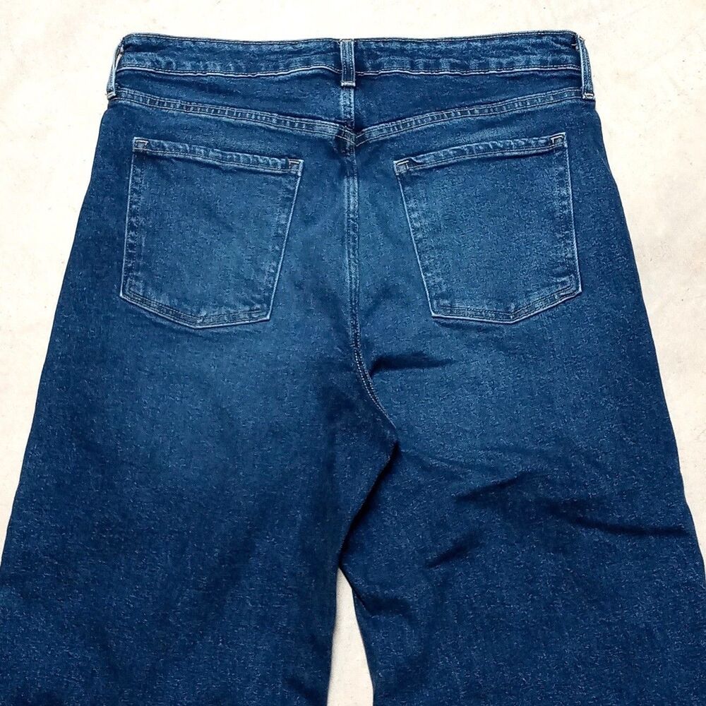 Old Navy Sky Hi Wide Leg Jeans Womens Size 14 Extra High Rise Stretch Denim - Picture 4 of 9